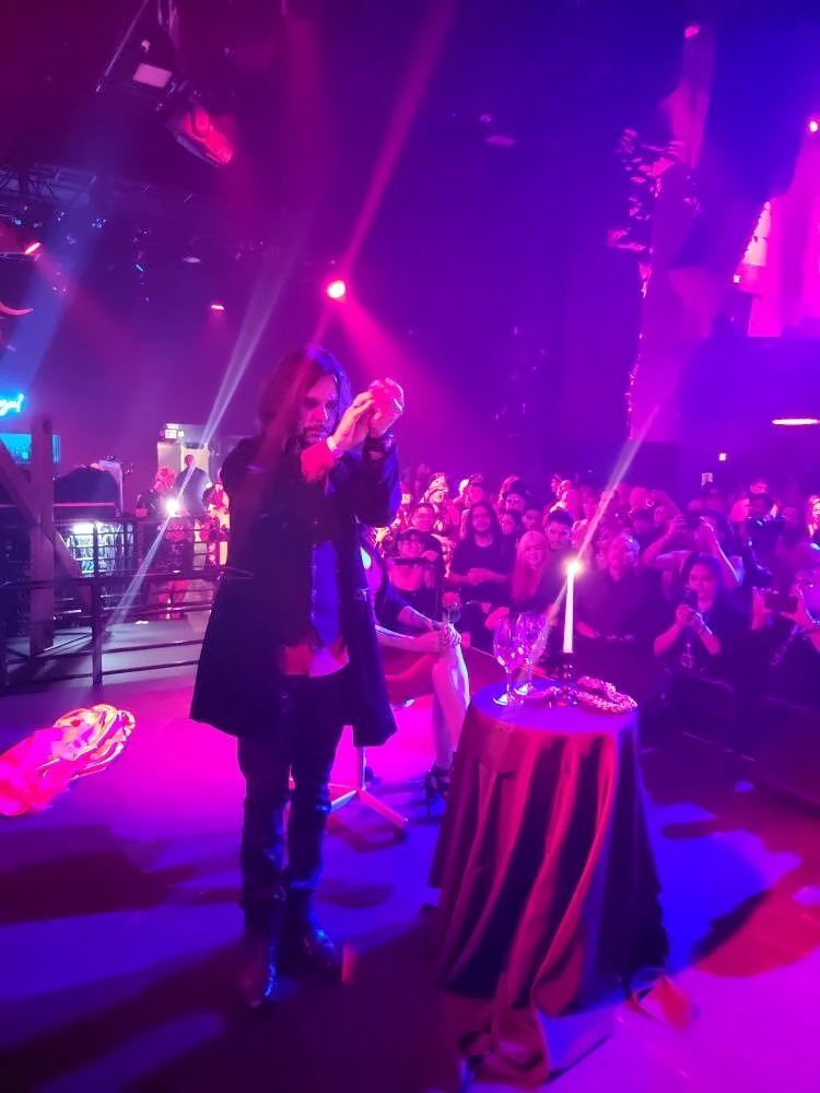 Blake on stage at The Mayan
